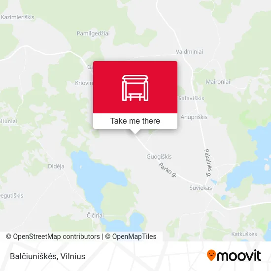 Карта Balčiuniškės