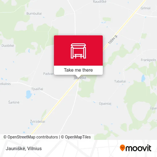 Карта Jauniškė