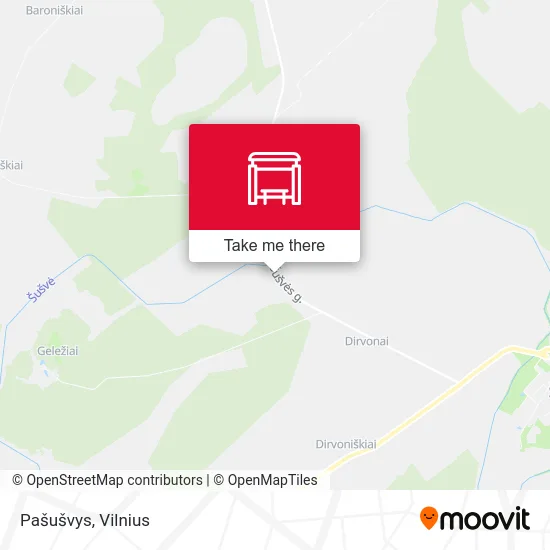 Карта Pašušvys