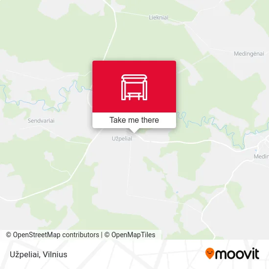 Карта Užpeliai