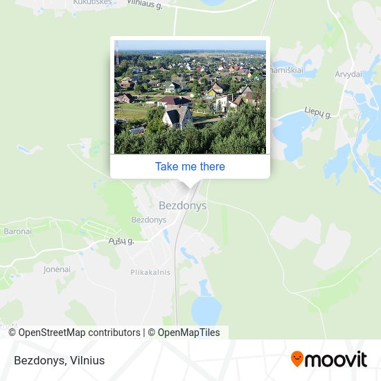 Карта Bezdonys