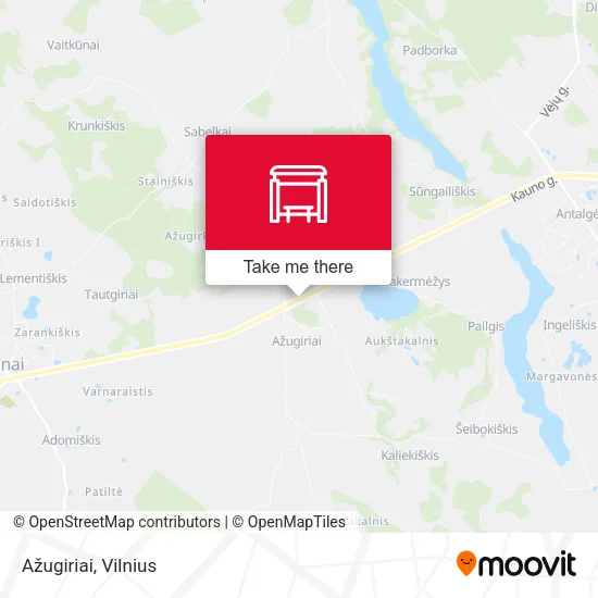 Карта Ažugiriai