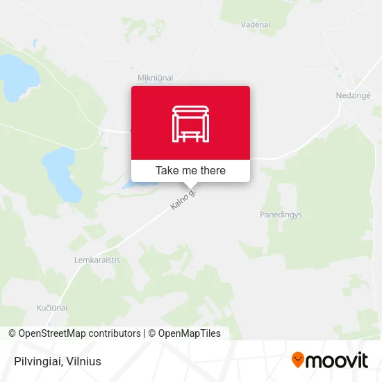 Карта Pilvingiai