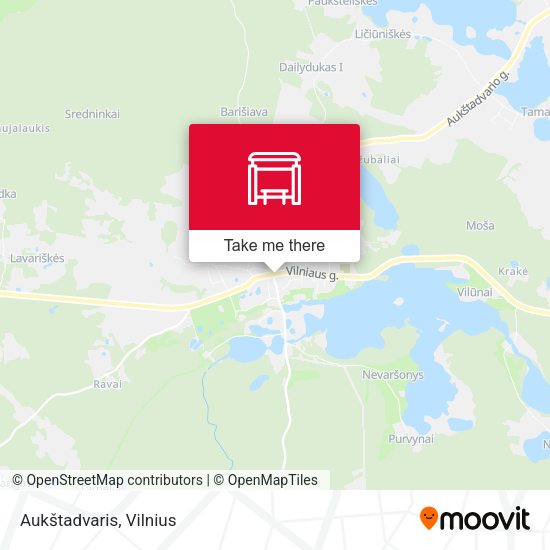 Карта Aukštadvaris