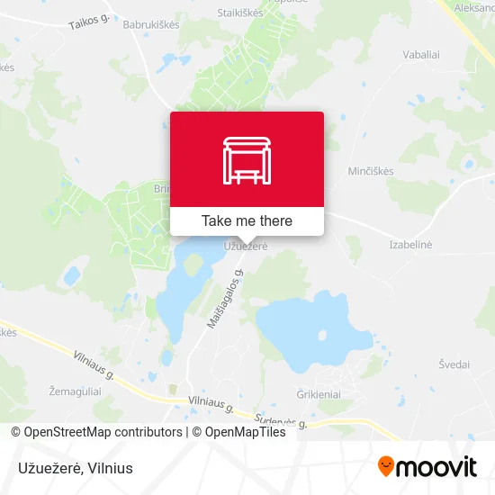 Užuežerė map