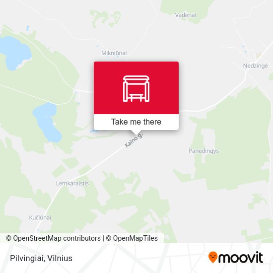 Карта Pilvingiai