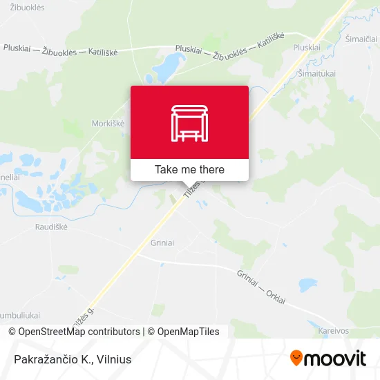 Карта Pakražančio K.