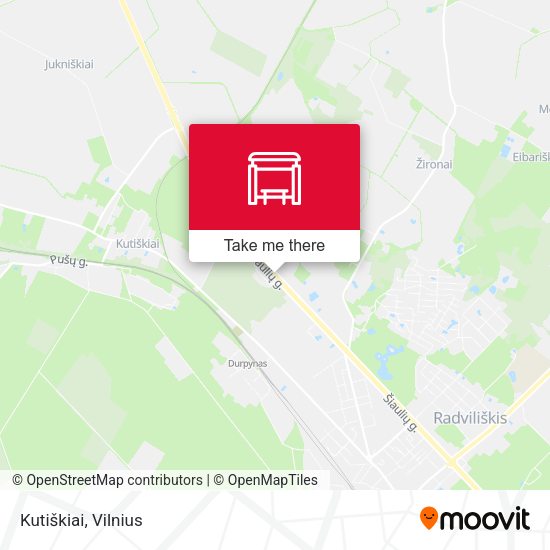 Карта Kutiškiai