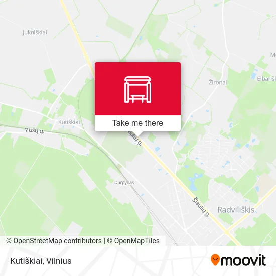 Карта Kutiškiai