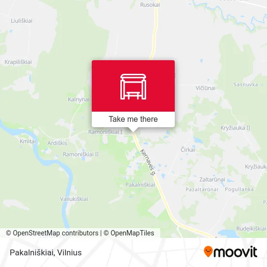 Карта Pakalniškiai