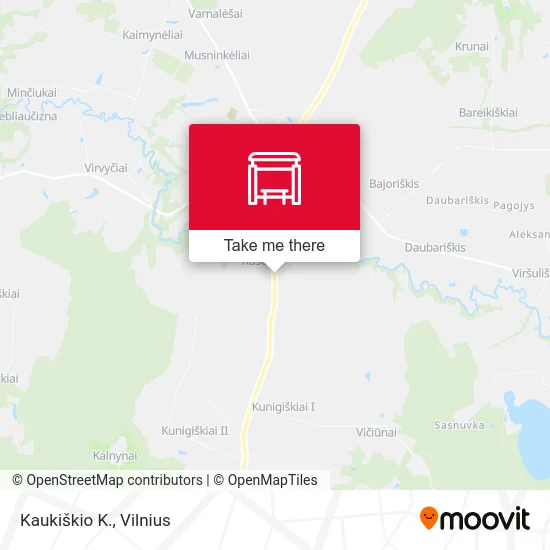Карта Kaukiškio K.
