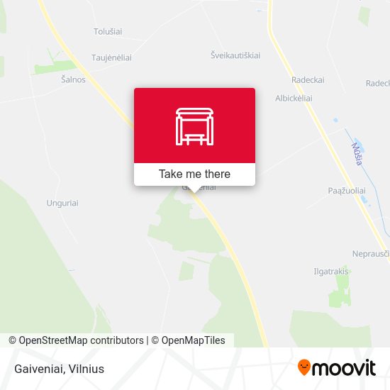 Карта Gaiveniai