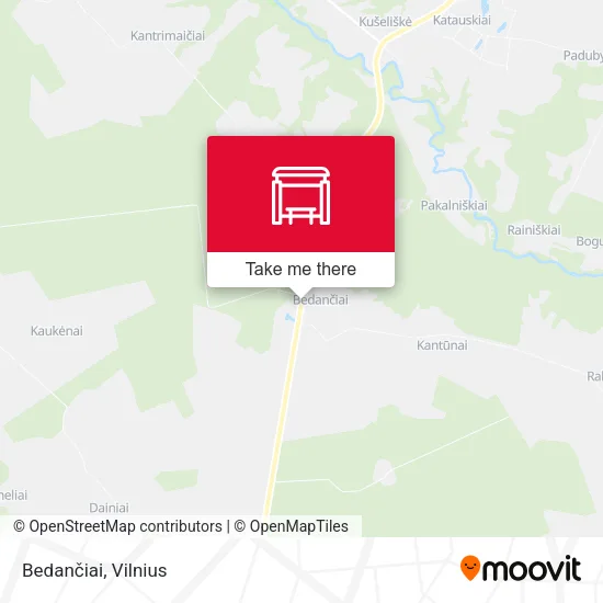 Карта Bedančiai