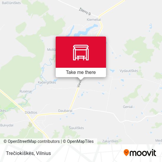 Карта Trečiokiškės