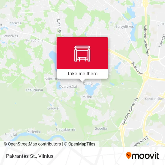 Pakrantės St. map