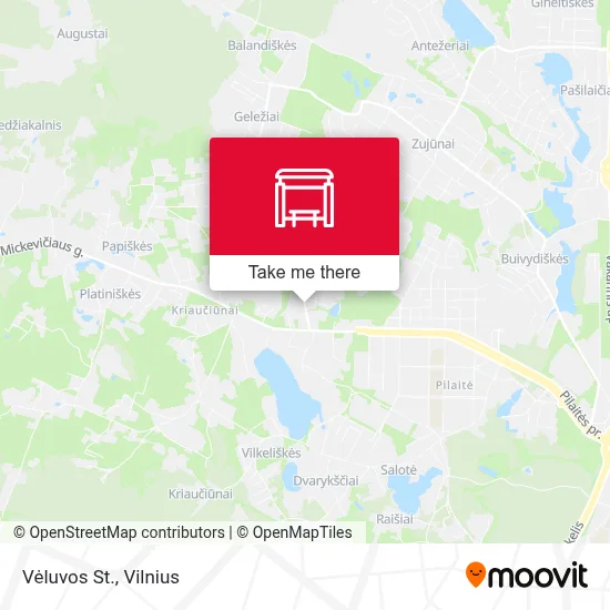 Vėluvos St. map