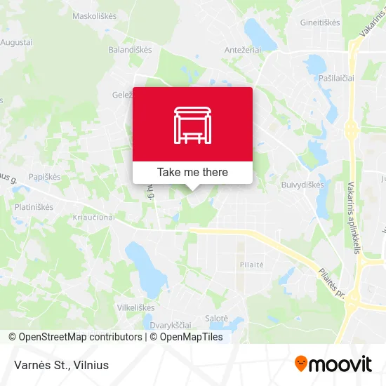 Varnės St. map