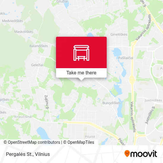 Pergalės St. map