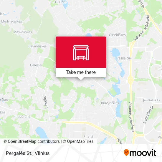 Pergalės St. map