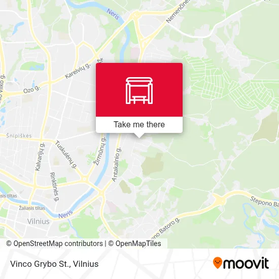 Vinco Grybo St. map
