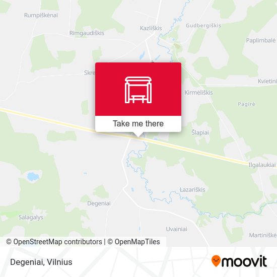 Карта Degeniai