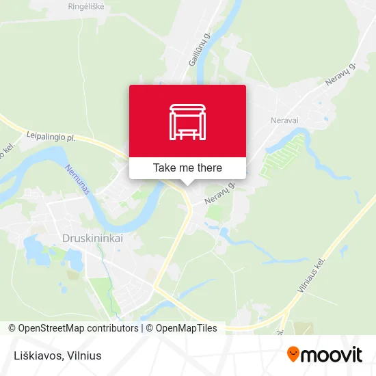 Карта Liškiavos