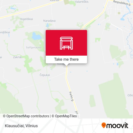 Карта Klausučiai