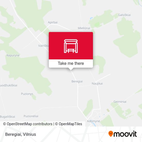 Карта Beregiai