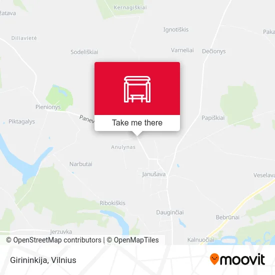 Карта Girininkija