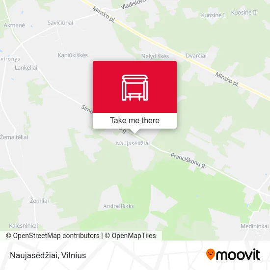 Карта Naujasėdžiai