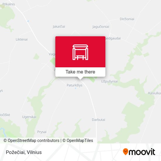 Карта Požečiai