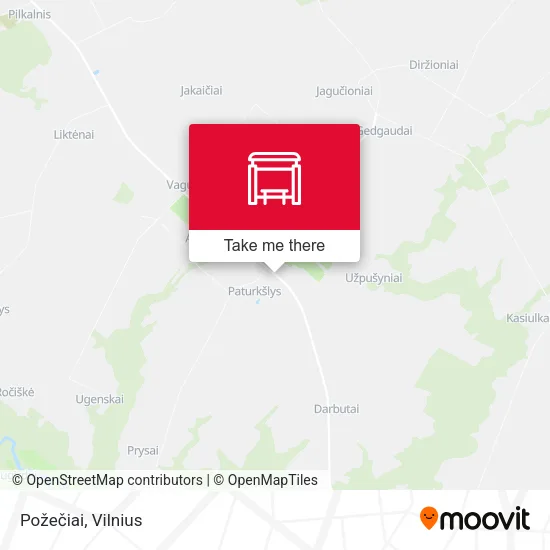 Карта Požečiai