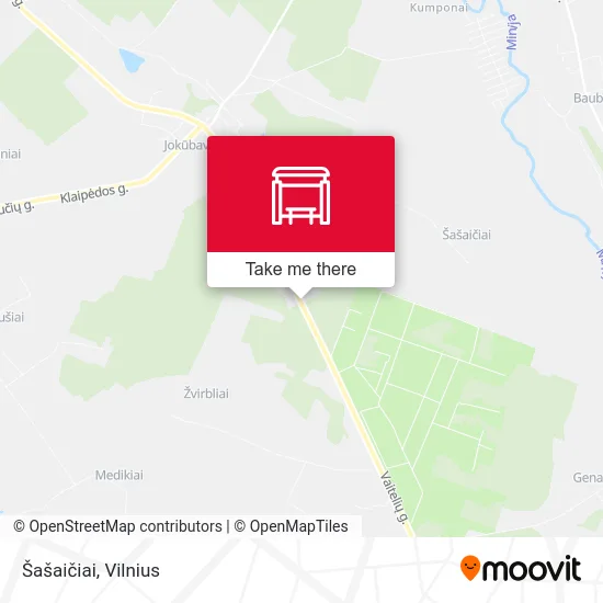 Карта Šašaičiai