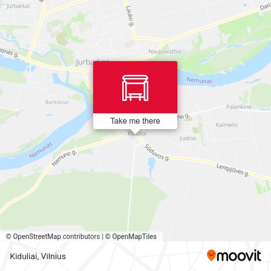 Карта Kiduliai
