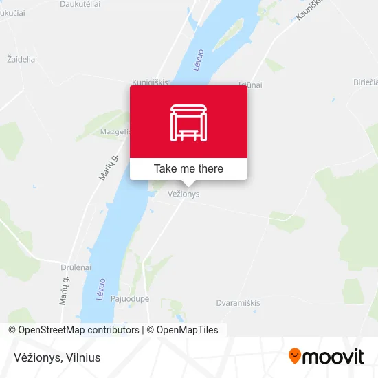 Карта Vėžionys