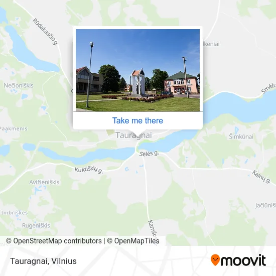 Карта Tauragnai