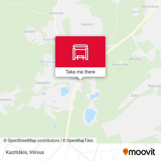 Карта Kazitiškis