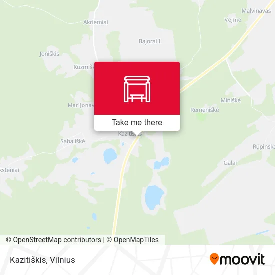 Карта Kazitiškis