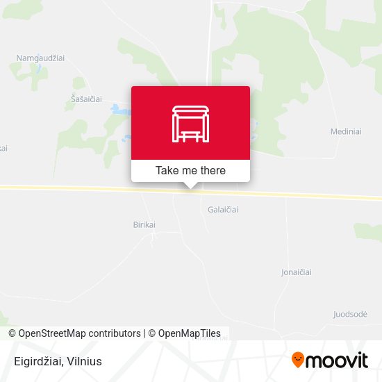 Карта Eigirdžiai