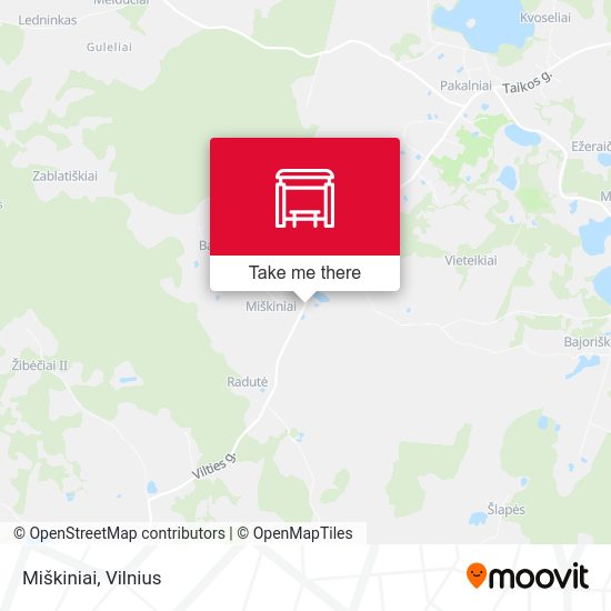 Карта Miškiniai