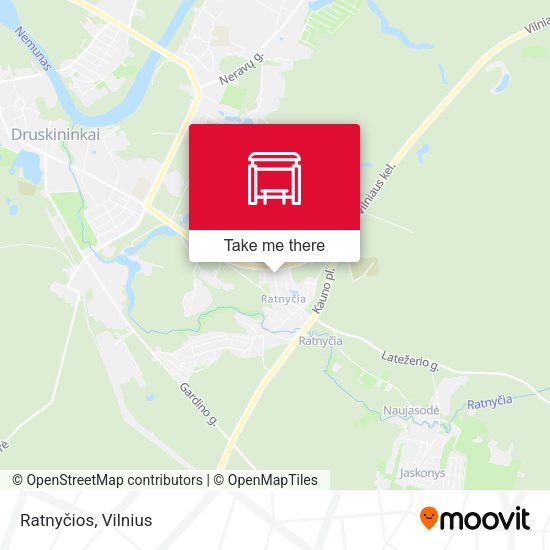 Карта Ratnyčios