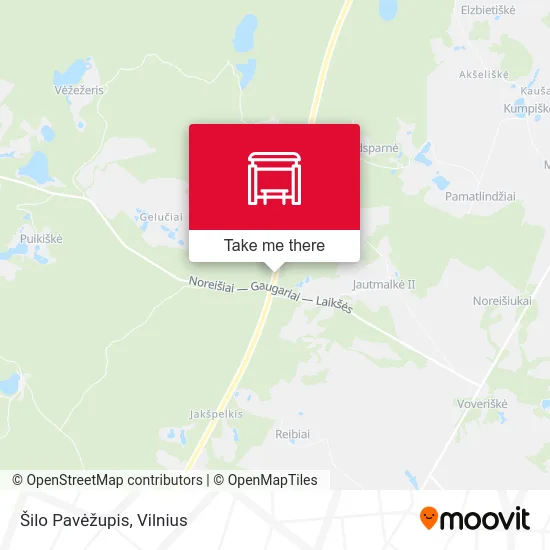 Карта Šilo Pavėžupis