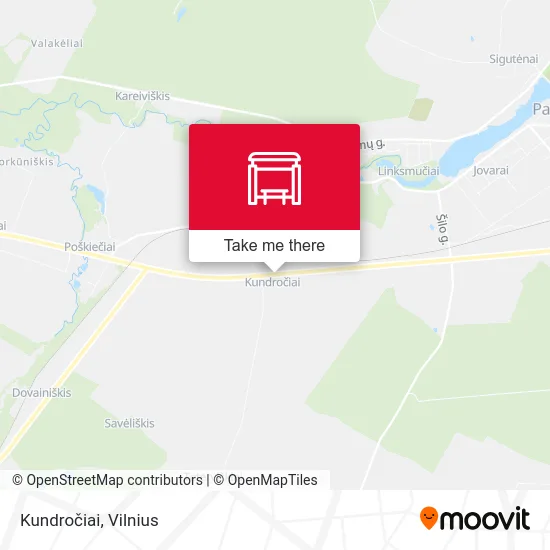 Карта Kundročiai
