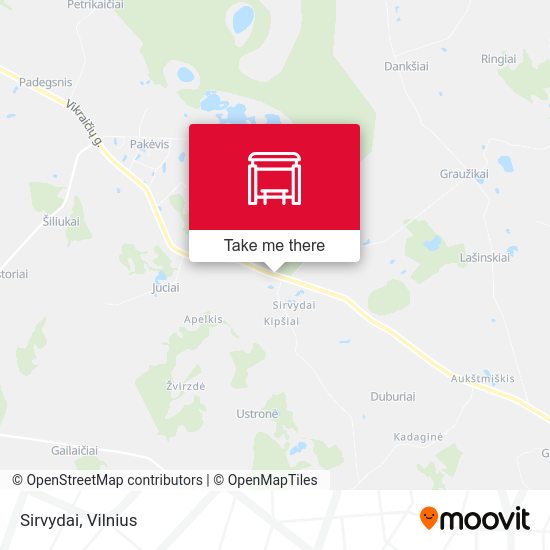 Карта Sirvydai
