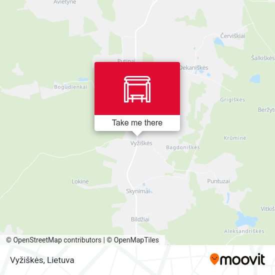 Карта Vyžiškės