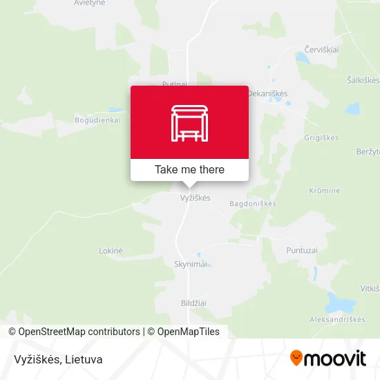 Карта Vyžiškės