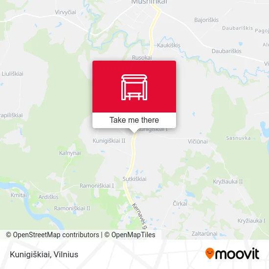 Карта Kunigiškiai
