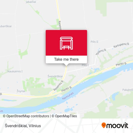 Карта Švendriškiai