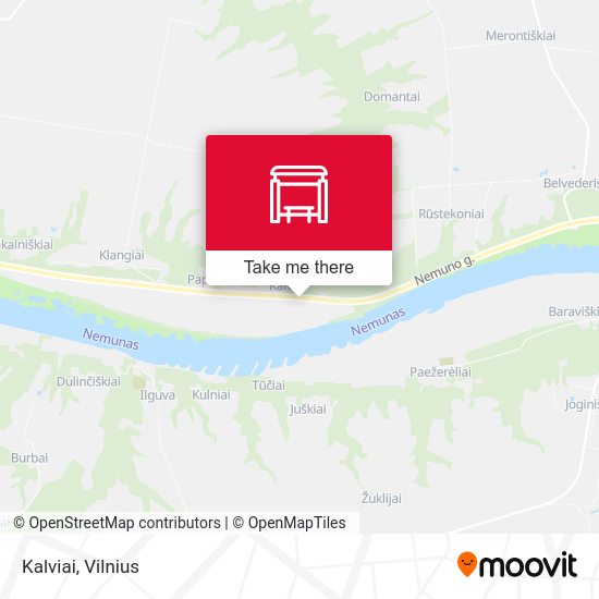 Карта Kalviai