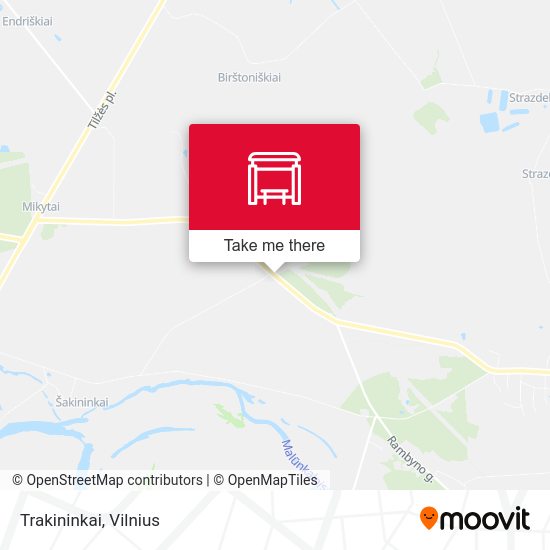 Карта Trakininkai
